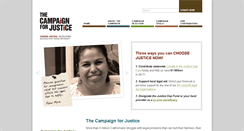 Desktop Screenshot of caforjustice.org